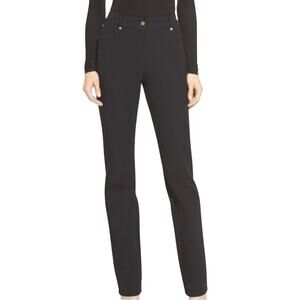 St. John Sport by Marie Gray Navy Blue Straight Leg Cotton Blend Pant 4